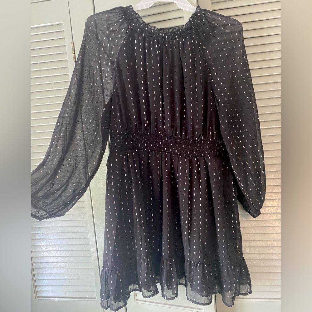 Old Navy Black and Silver Dress